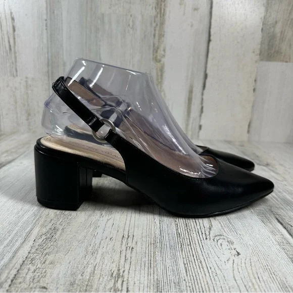 New Adrienne Vittadini Slingback Pointed Toe Firenze Pump #311 - Picture 7 of 11